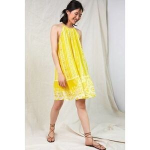 ANTHROPOLOGIE Forever that Girl Tunic Mini Halter-Neck Dress MEDIUM